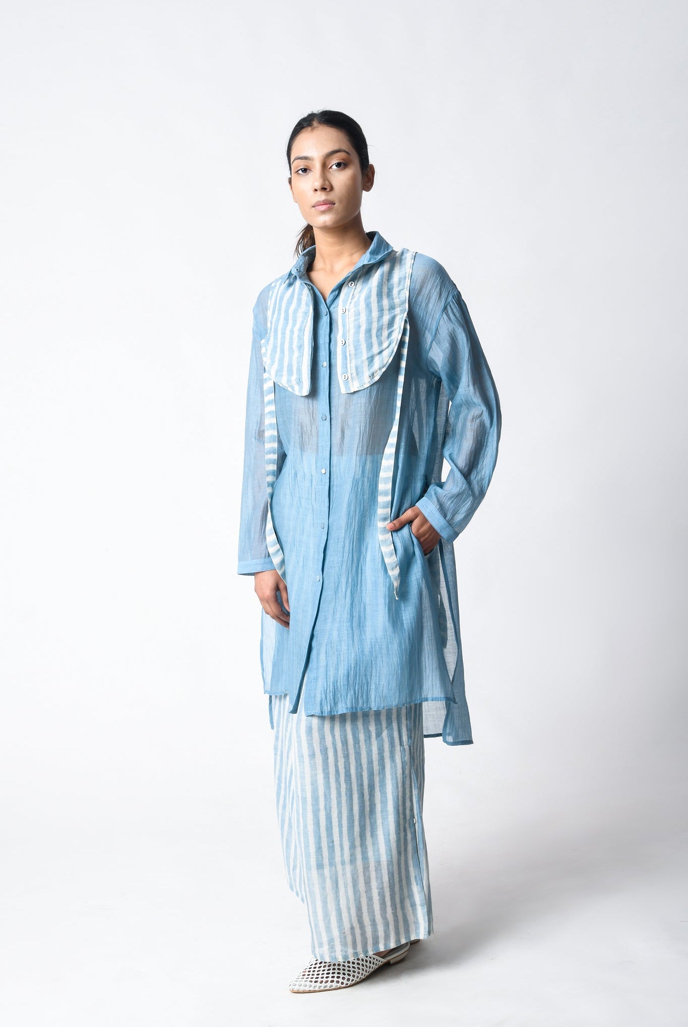 Sky Shirt Co - ord Set - CiceroniKurta Set, Everyday WearJayati Goenka