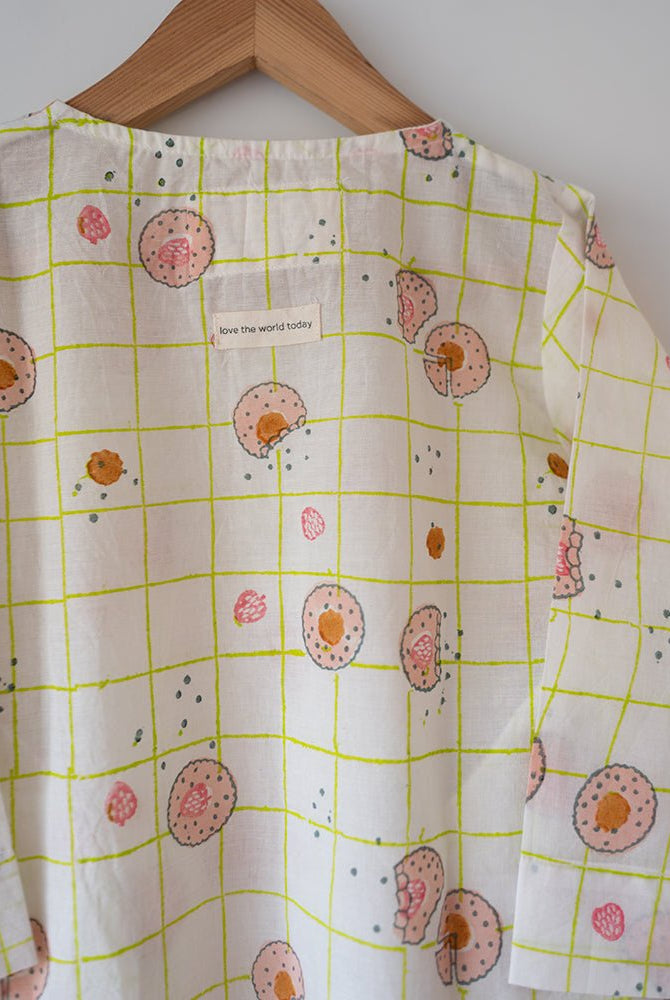 Sleepover Party Kurta and Shorts Co - ord Set - Cookie Print - CiceroniCo - ord SetLove The World Today