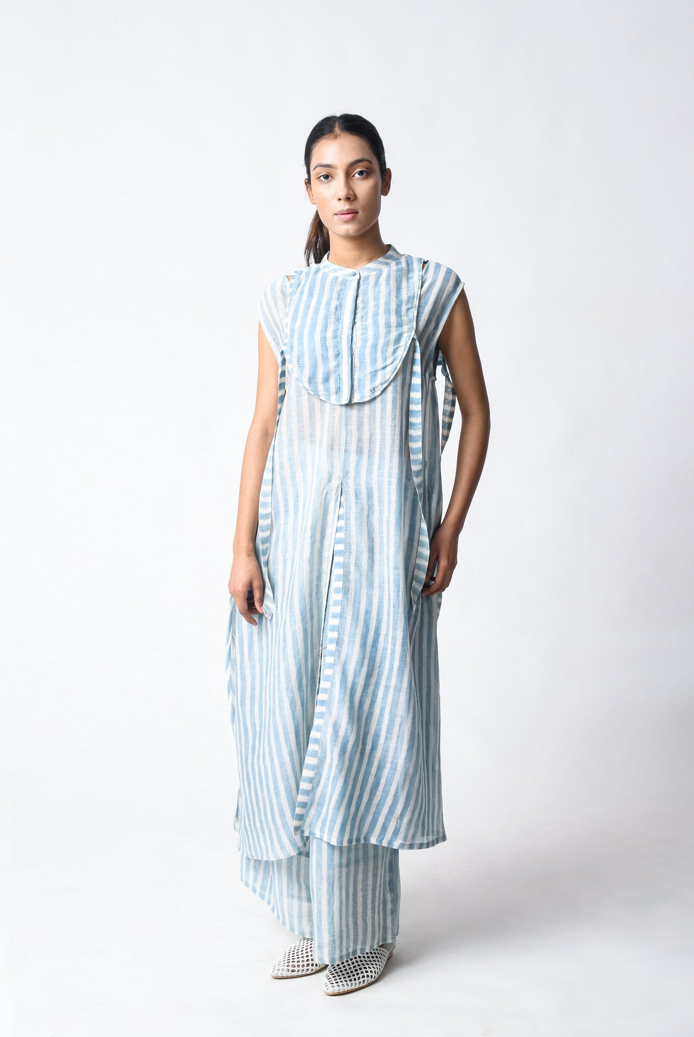 Slit Tunic Sky Set - CiceroniKurta Set, Everyday WearJayati Goenka