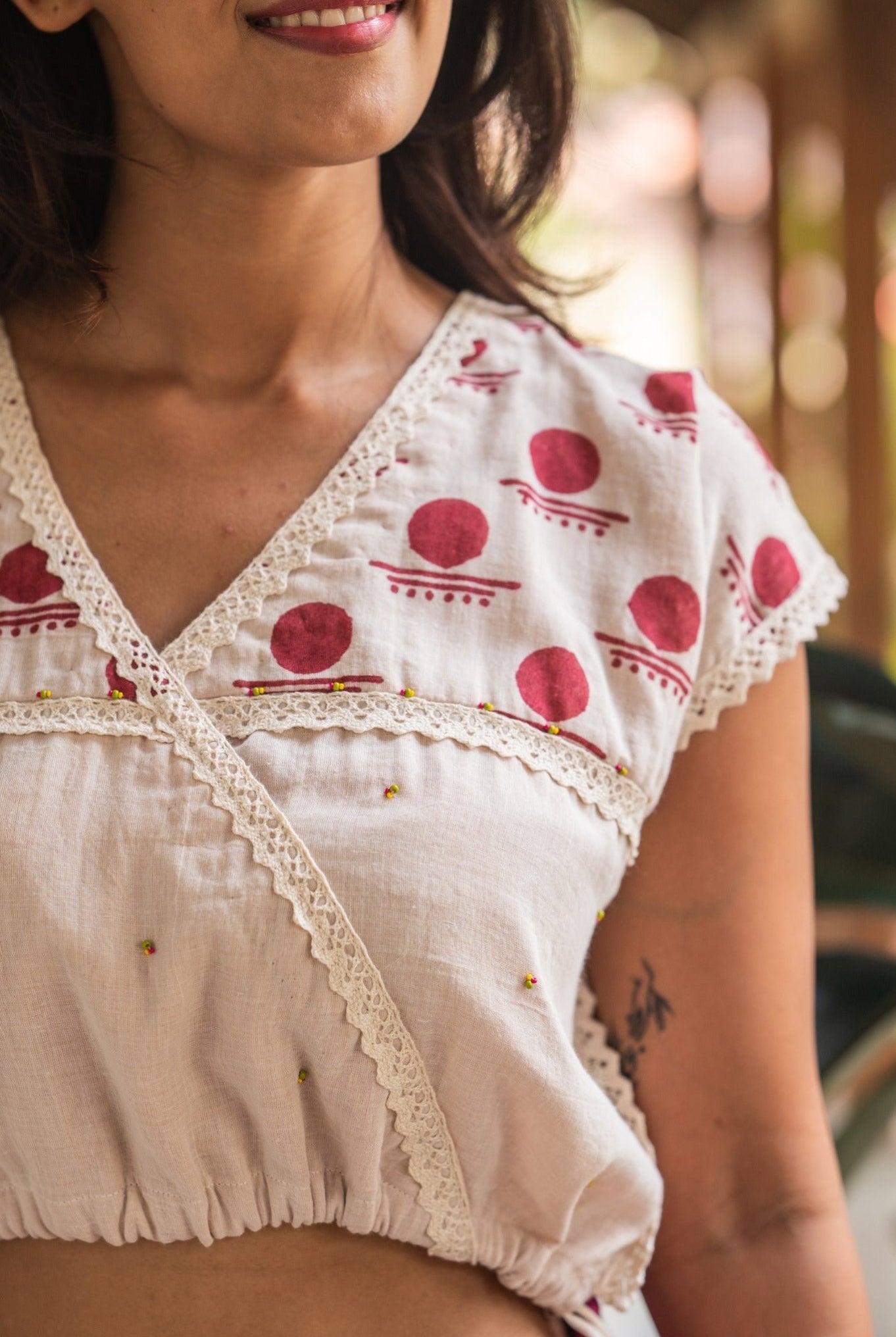 Snigdha Kaftan Blouse - CiceroniBlousePrathaa