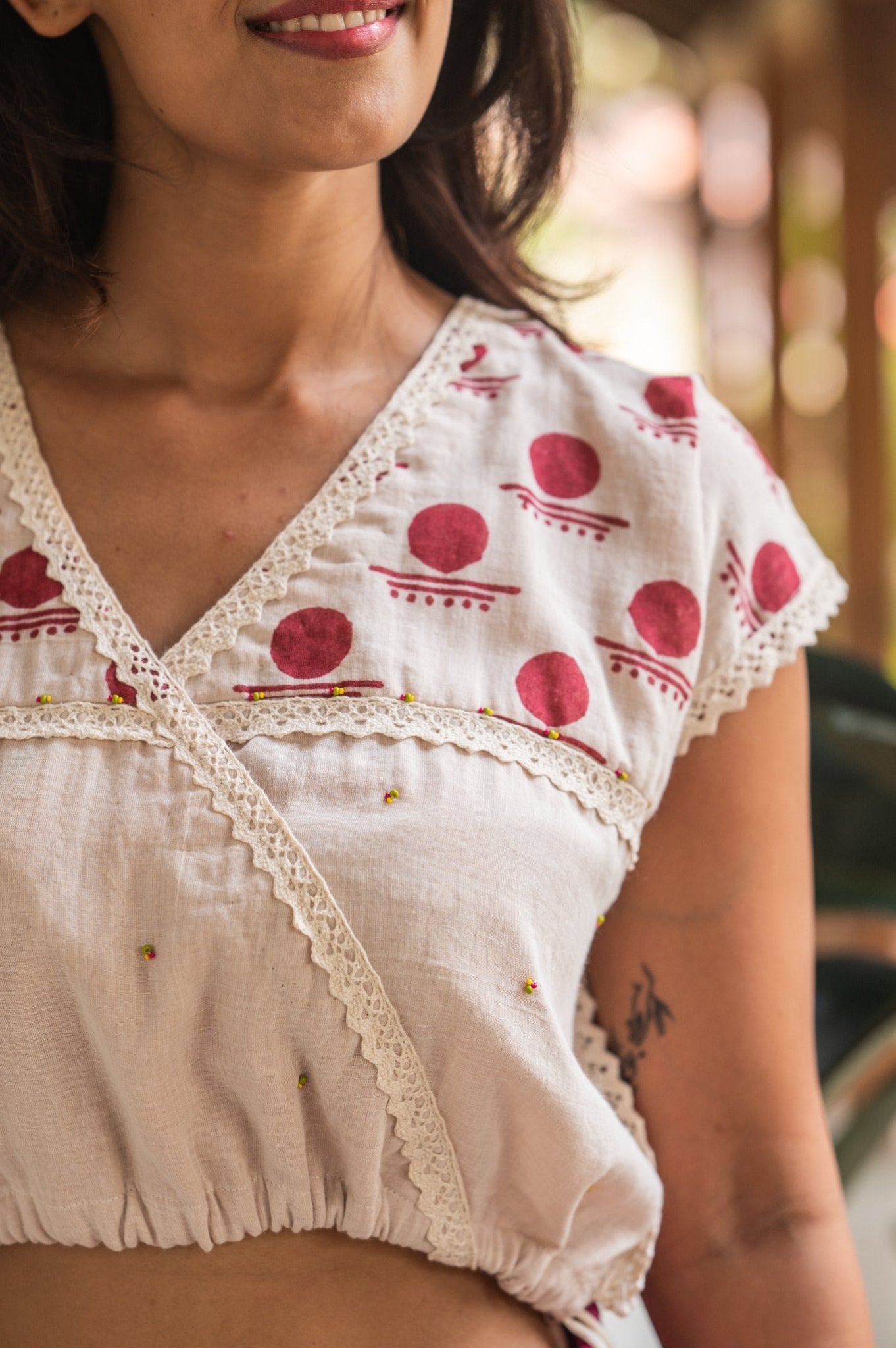 Snigdha Kaftan Blouse - CiceroniBlousePrathaa