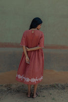 Sohrai Gathered Dress - CiceroniDressesIra