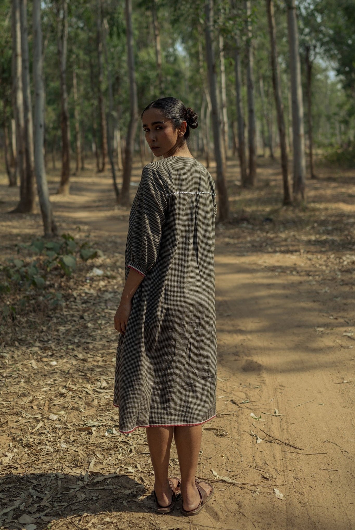 Sohrai Shirt Dress - Dark Grey - CiceroniDressesIra