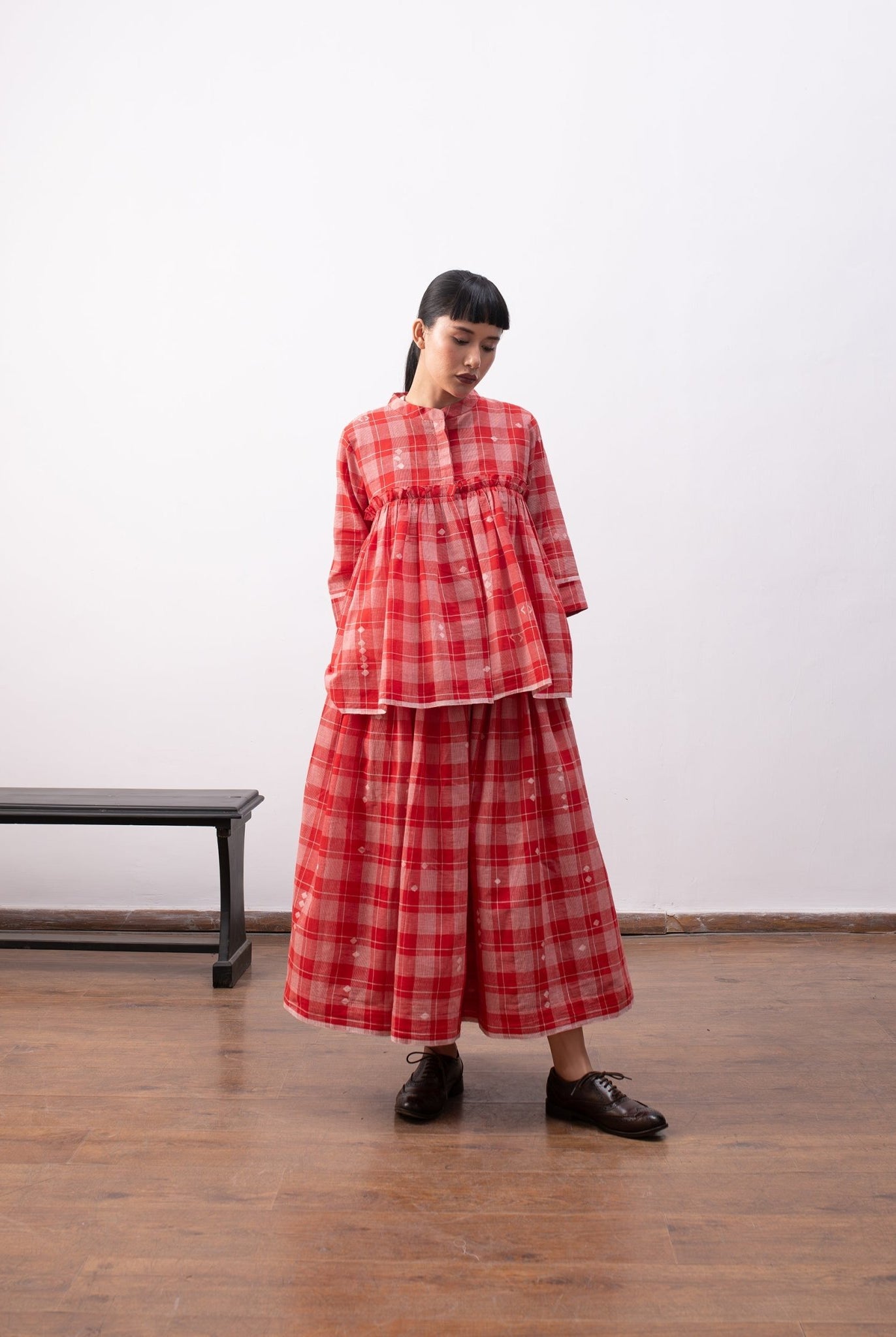 Sophie Layered Set - Red - CiceroniSkirt SetHiranya