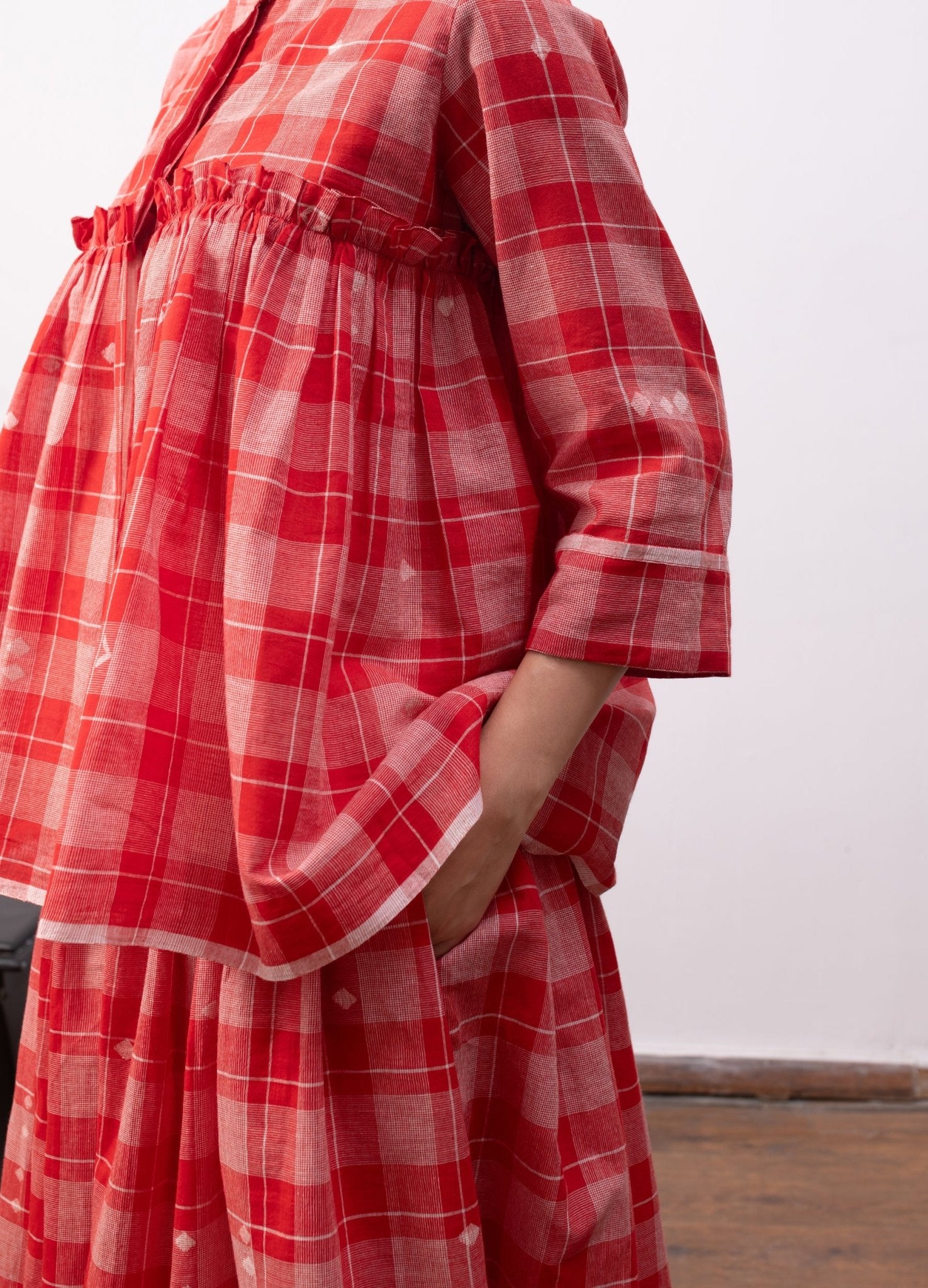 Sophie Layered Set - Red - CiceroniSkirt SetHiranya