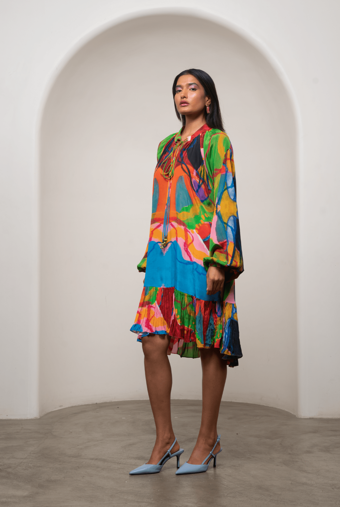 Sorel Gathered Dress - CiceroniDressesAdvait