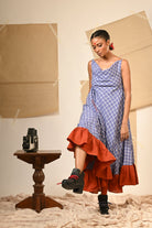 Spaghetti Cowl Dress - CiceroniDressesPrathaa