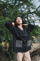 Spiral Pocket Shirt – Black - CiceroniShirtsIra