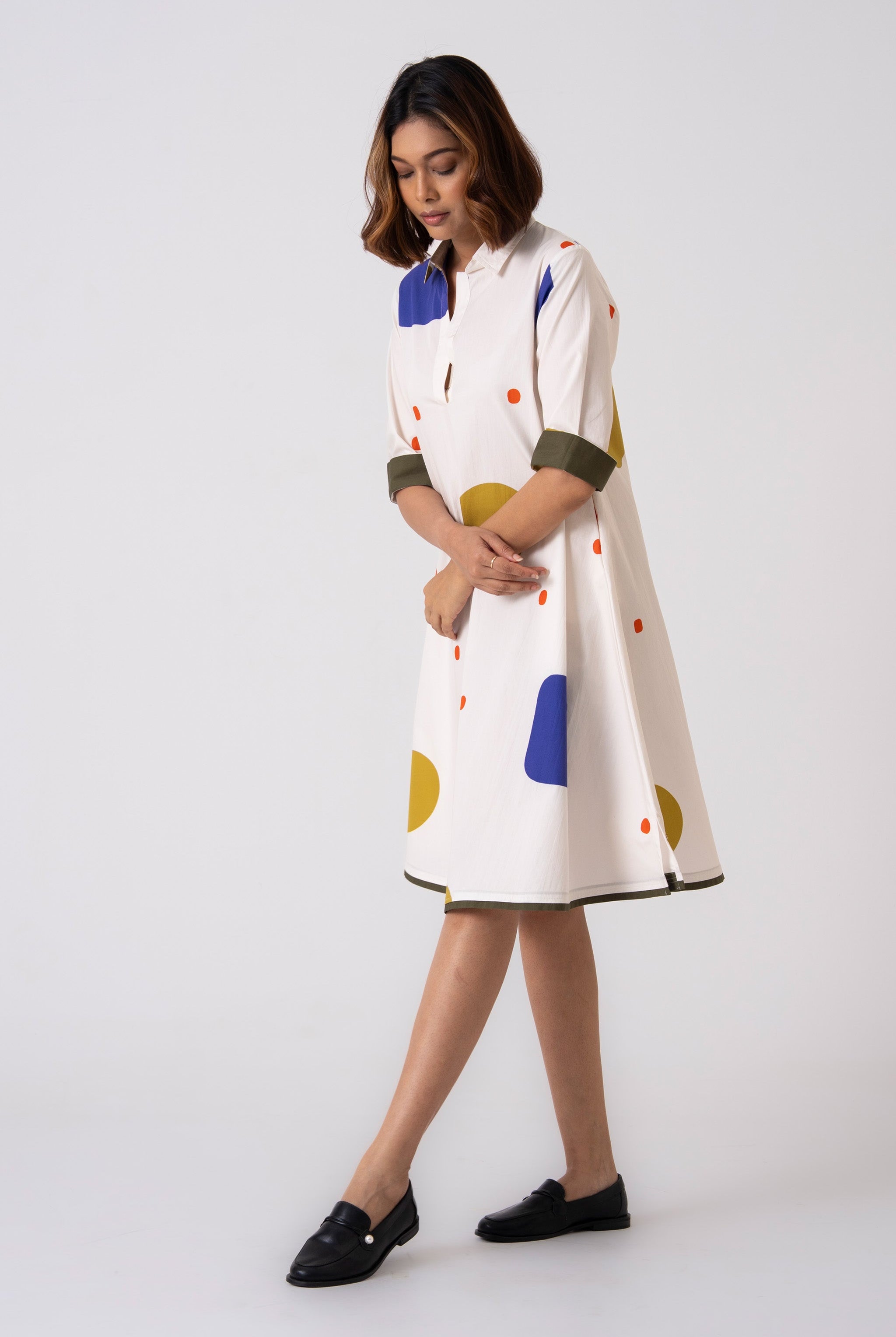 Spot Dress - Blue - CiceroniDressesThe Kaatn Trail