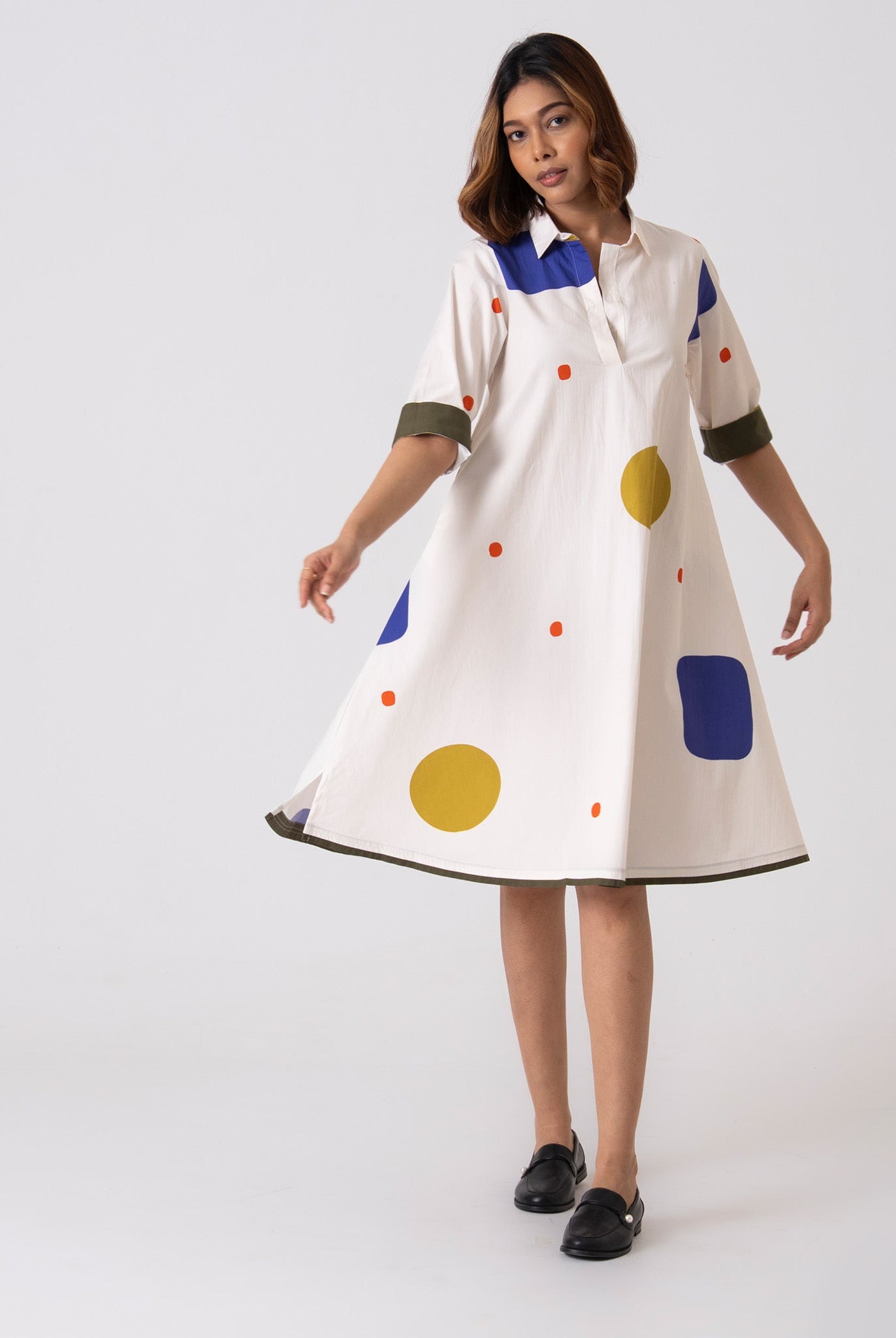 Spot Dress - Blue - CiceroniDressesThe Kaatn Trail