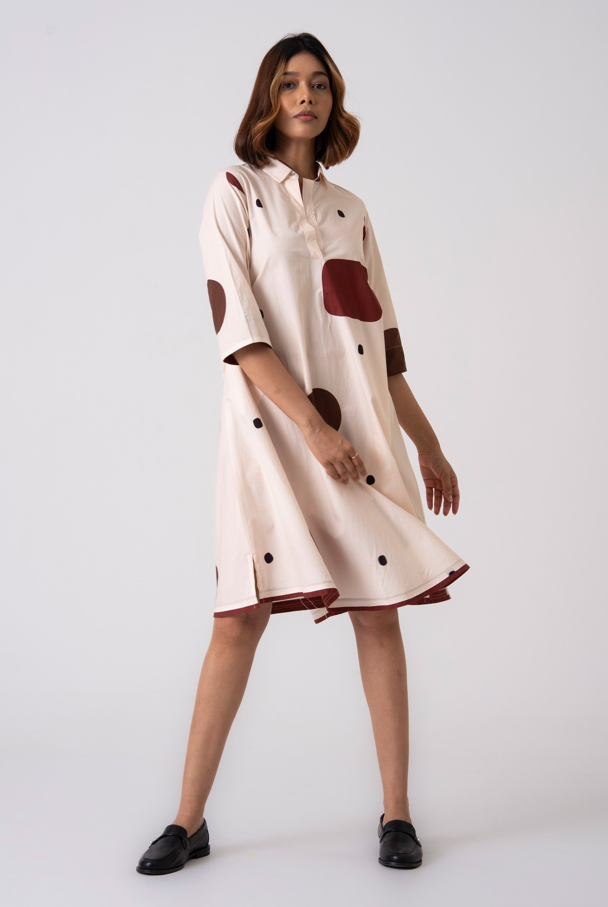 Spot Dress - Brown - CiceroniDressesThe Kaatn Trail