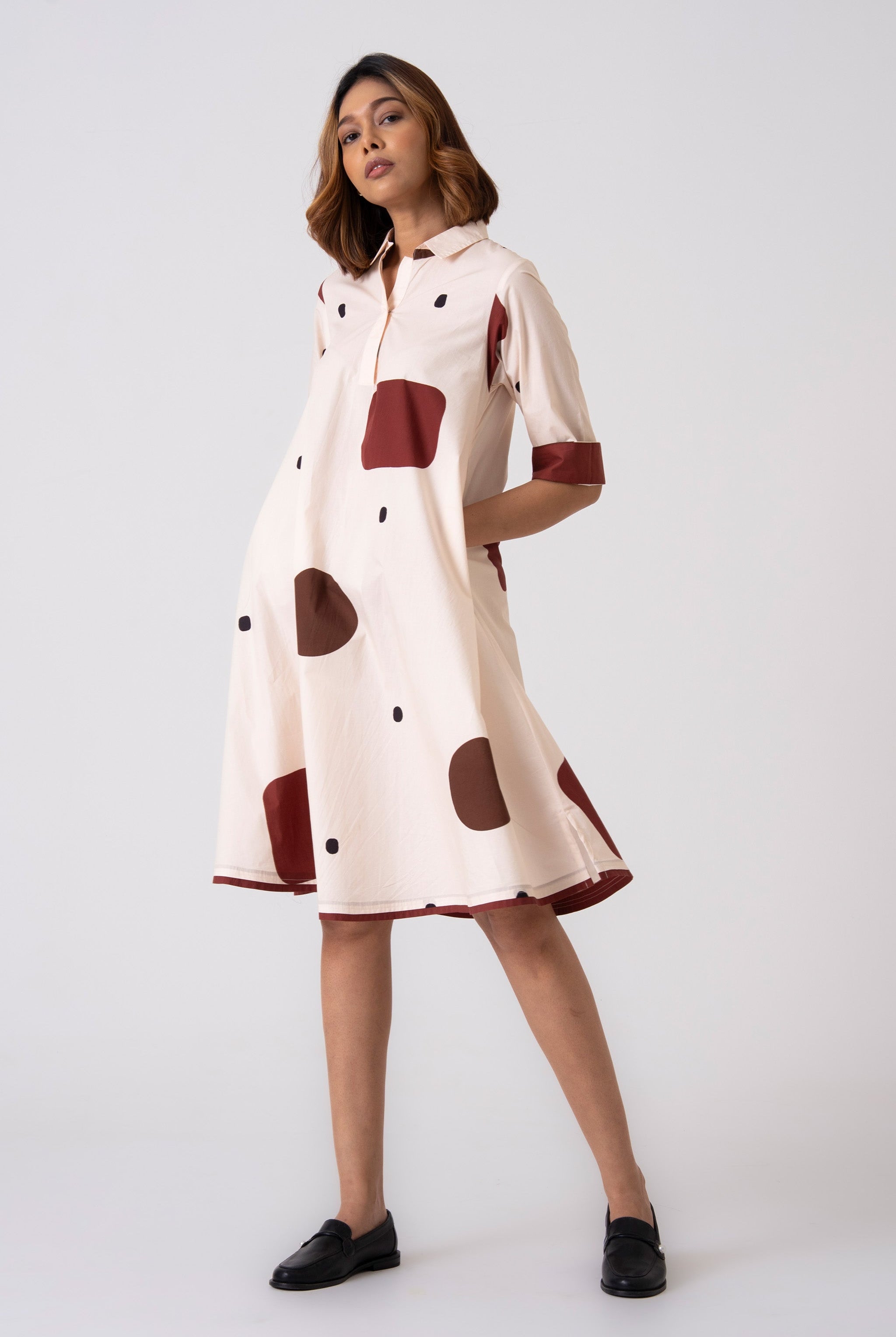 Spot Dress - Brown - CiceroniDressesThe Kaatn Trail
