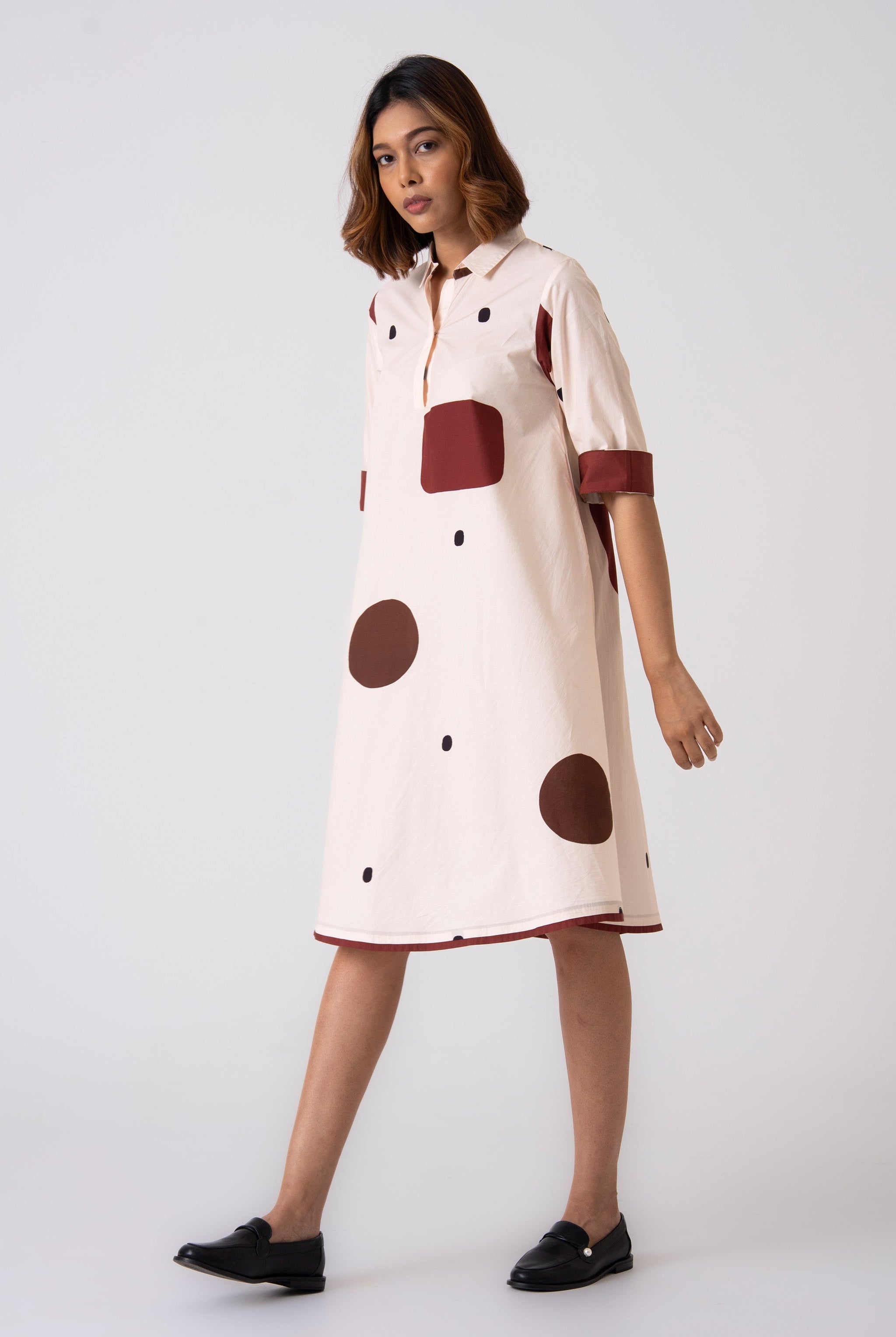 Spot Dress - Brown - CiceroniDressesThe Kaatn Trail