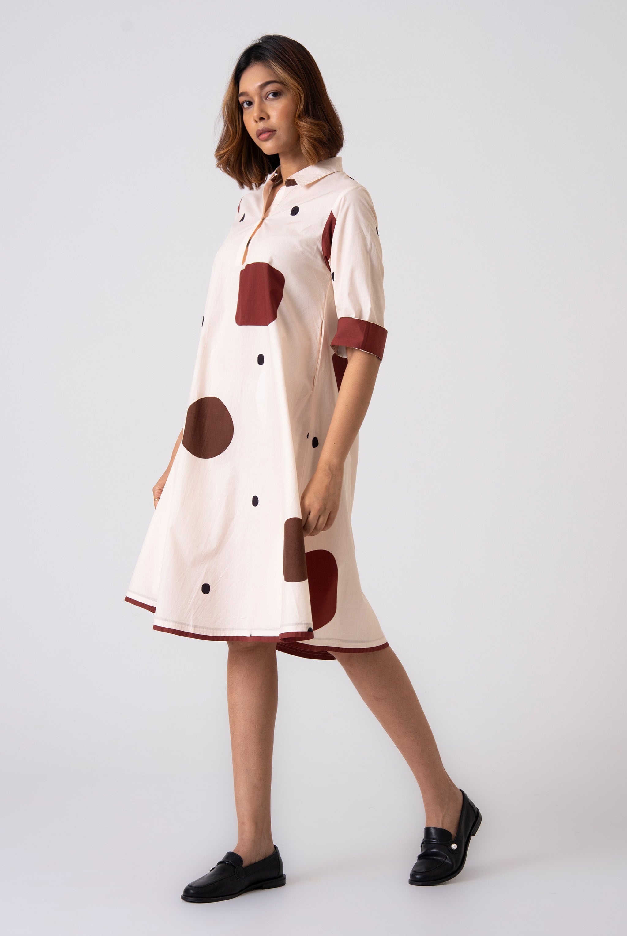 Spot Dress - Brown - CiceroniDressesThe Kaatn Trail
