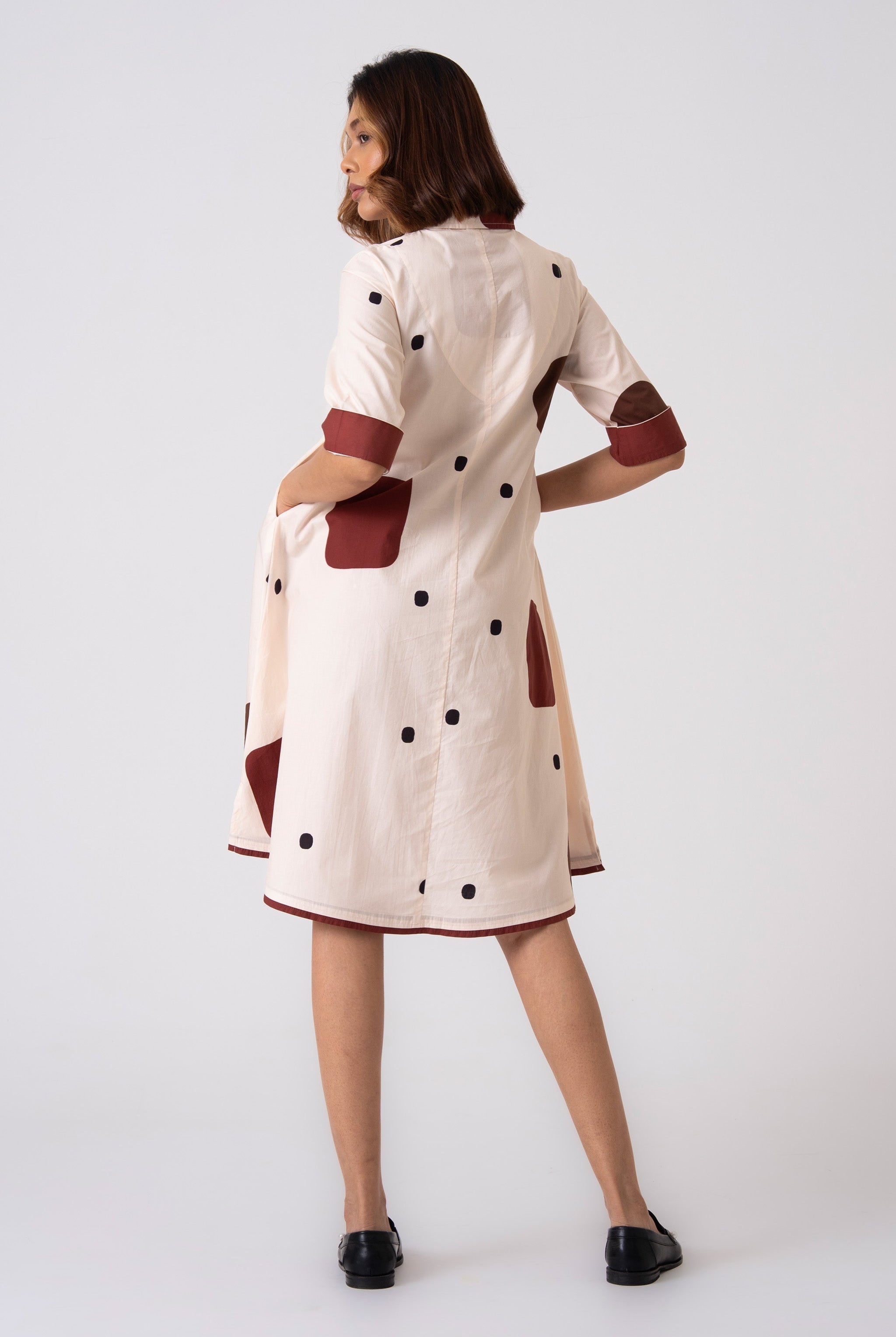 Spot Dress - Brown - CiceroniDressesThe Kaatn Trail