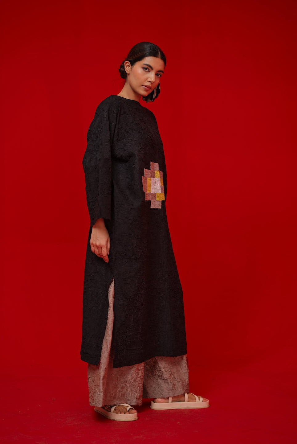 Spring Tunic - Black - CiceroniKurta, Everyday WearStoique