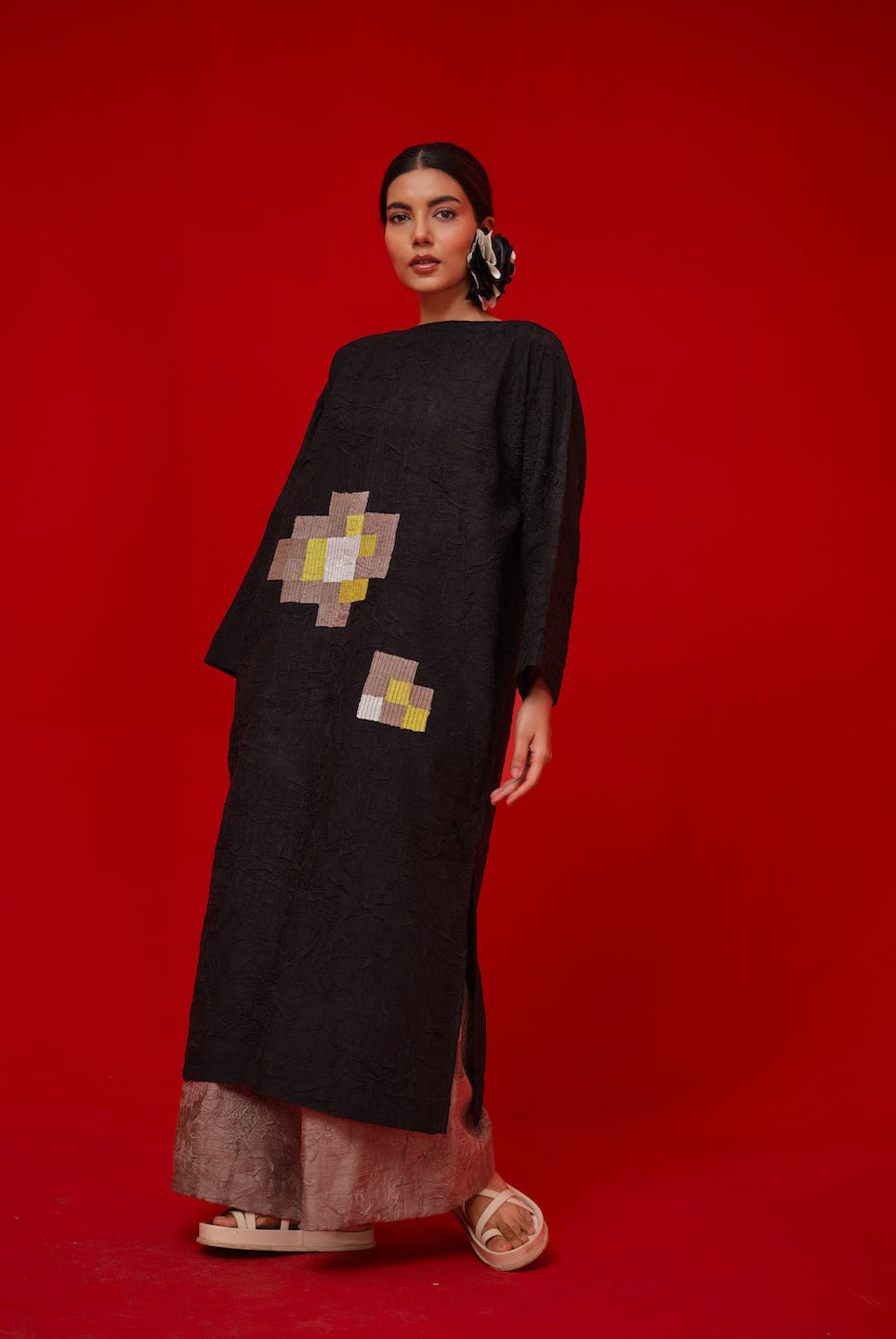 Spring Tunic - Black - CiceroniKurta, Everyday WearStoique