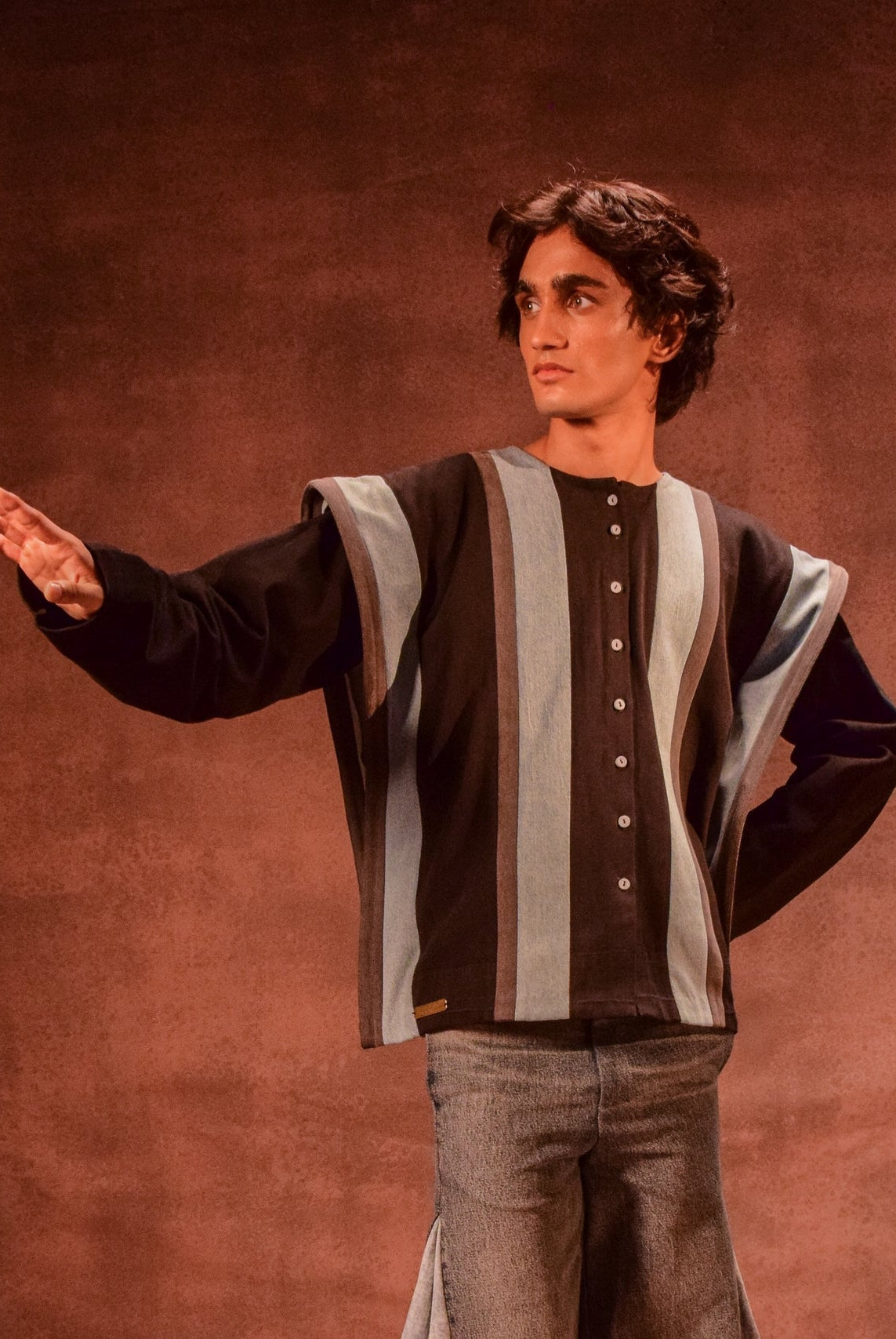 Square Panelled Shacket - CiceroniJacketsAnam Husain