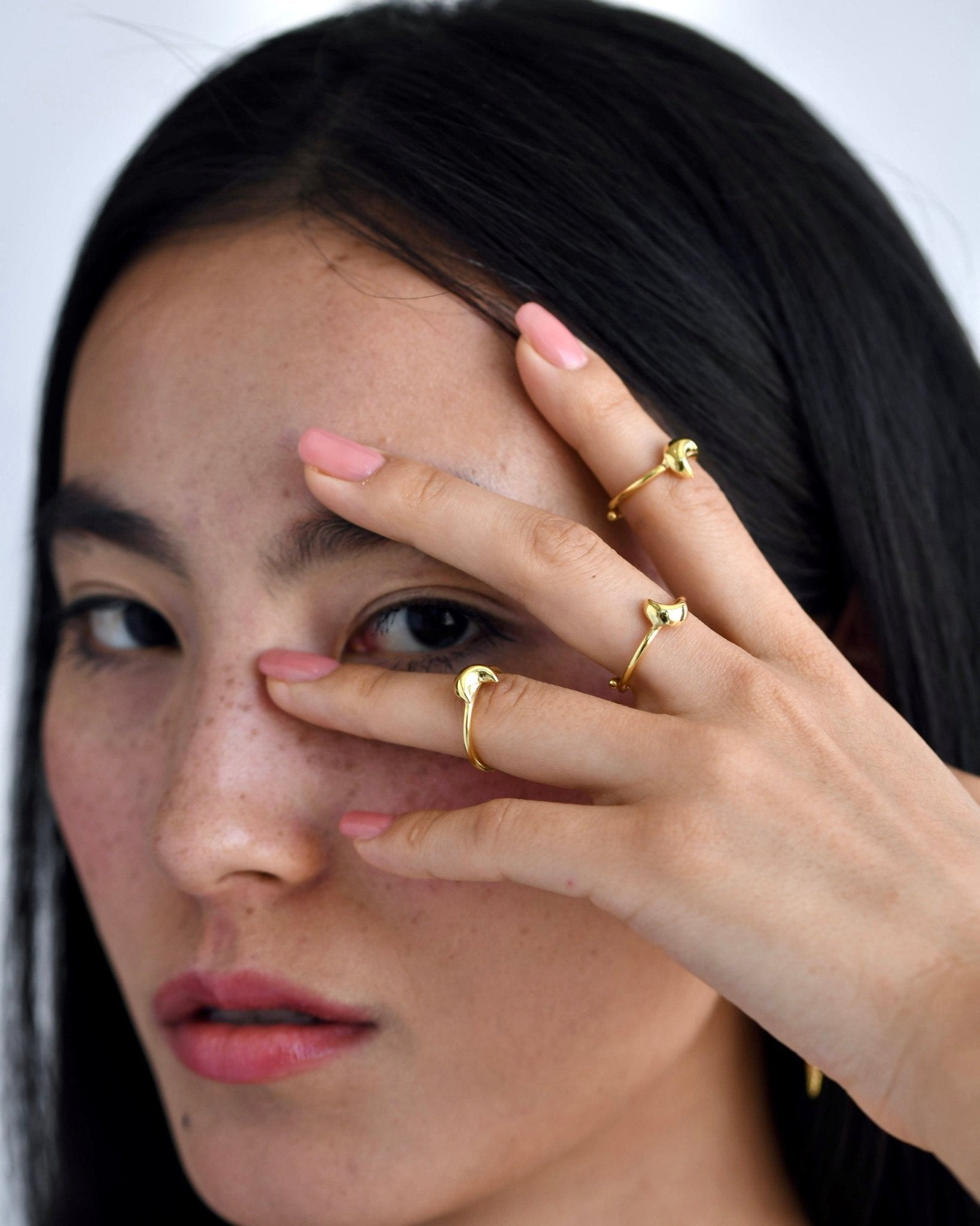 Stackable Moon Rings - CiceroniRingsThe Loom Art