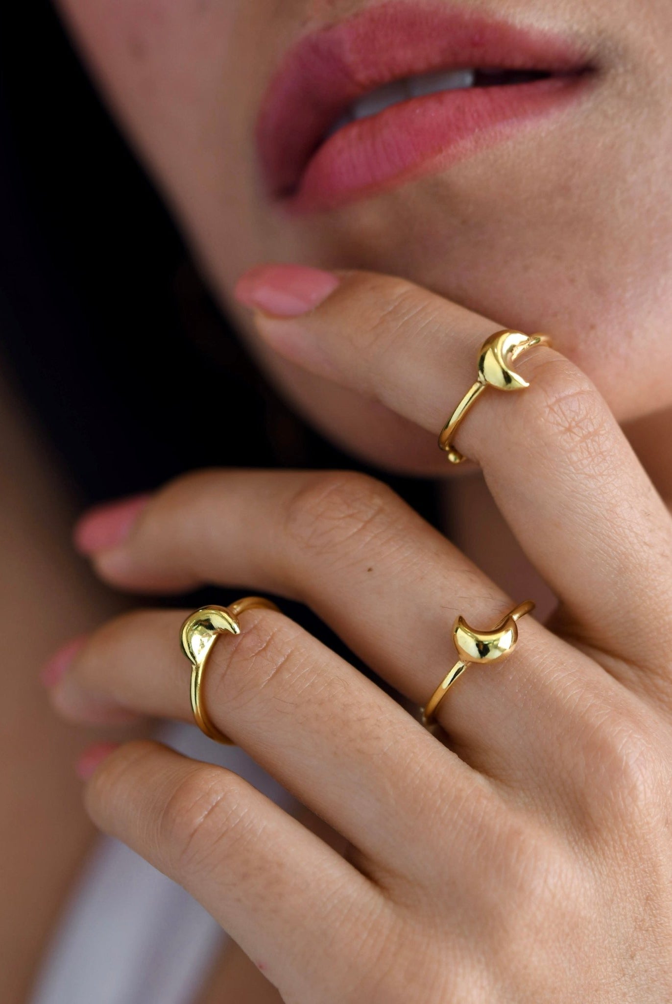 Stackable Moon Rings - CiceroniRingsThe Loom Art