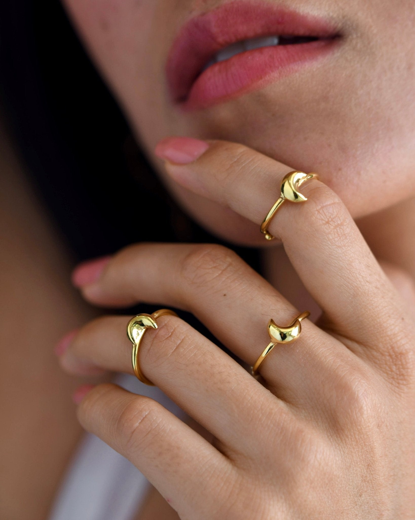 Stackable Moon Rings - CiceroniRingsThe Loom Art