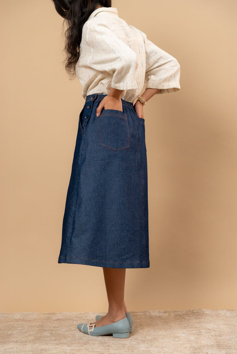 Starglade Denim Skirt - CiceroniSkirtsDoodlage