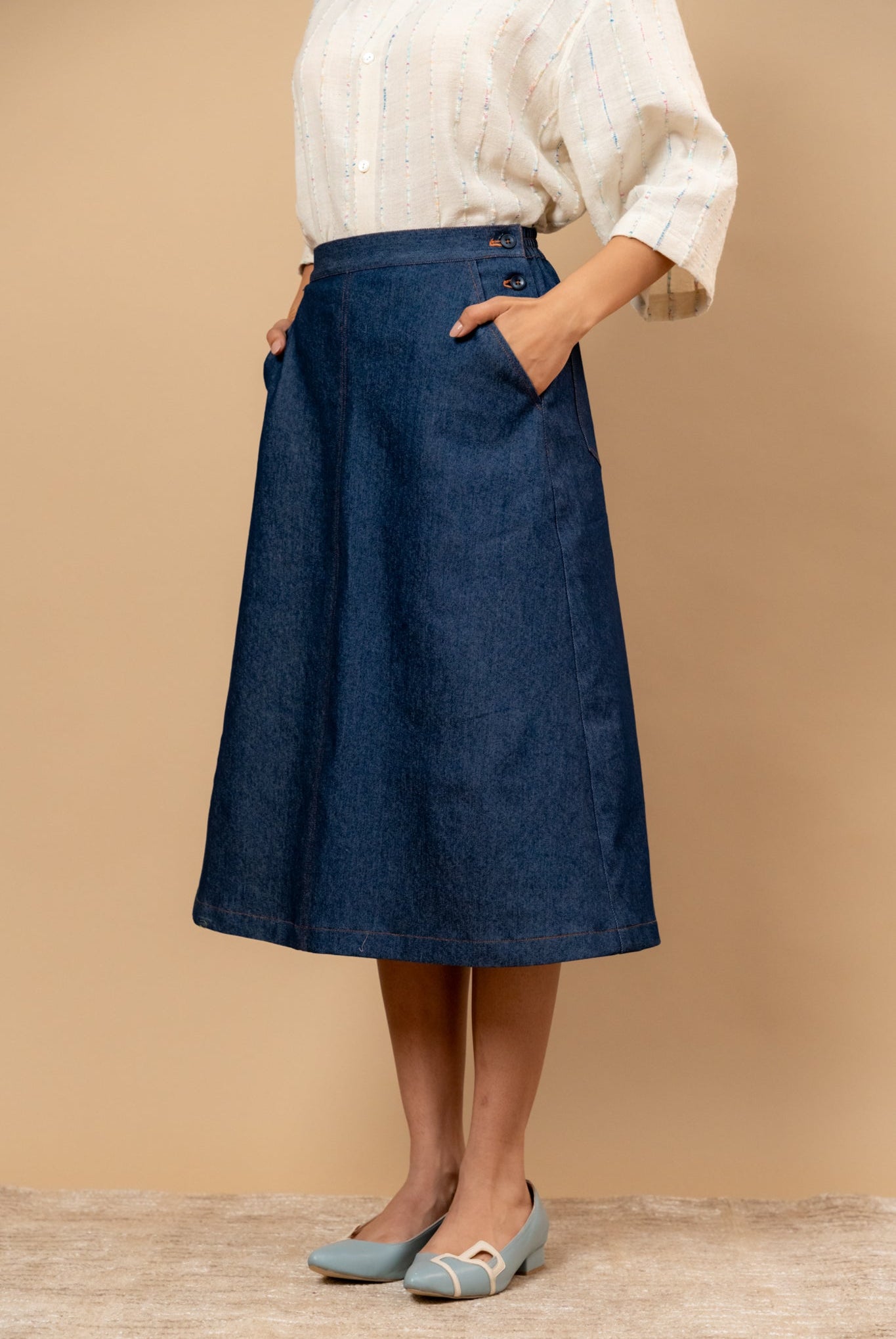 Starglade Denim Skirt - CiceroniSkirtsDoodlage