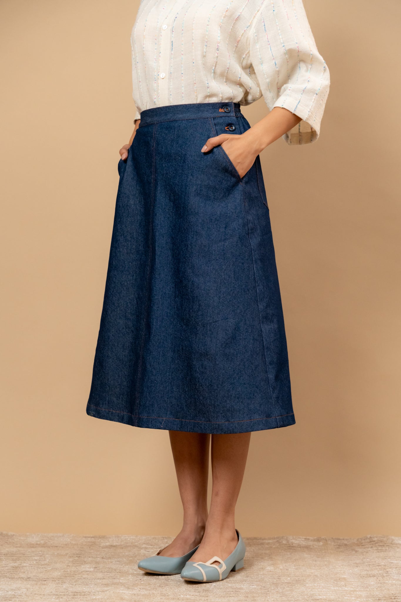 Starglade Denim Skirt - CiceroniSkirtsDoodlage