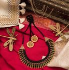 Statement Necklace with Temple Motifs - CiceroniNecklaceAarika