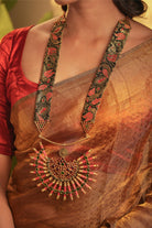 Statement Temple Motif and Brocade Haar - CiceroniNecklaceAarika