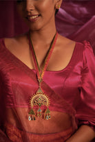 Statement Temple Necklace with Moon Motifs - CiceroniNecklaceAarika