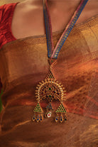 Statement Temple Necklace with Moon Motifs - CiceroniNecklaceAarika