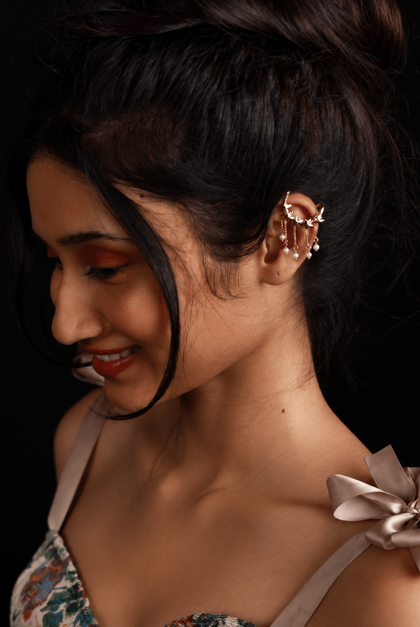 Stellar Cascade Bugadi - CiceroniEarcuffKalon Art Jewellery