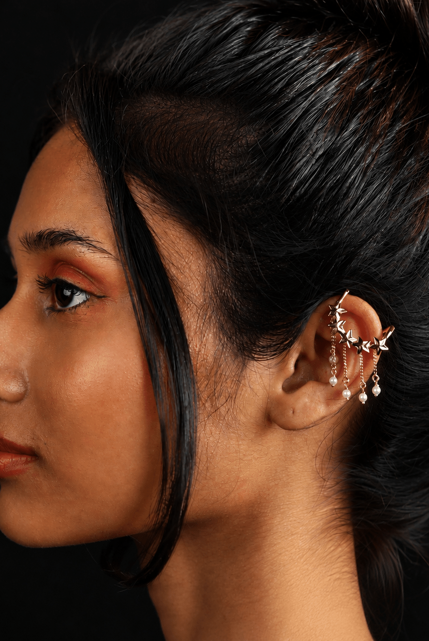 Stellar Cascade Bugadi - CiceroniEarcuffKalon Art Jewellery