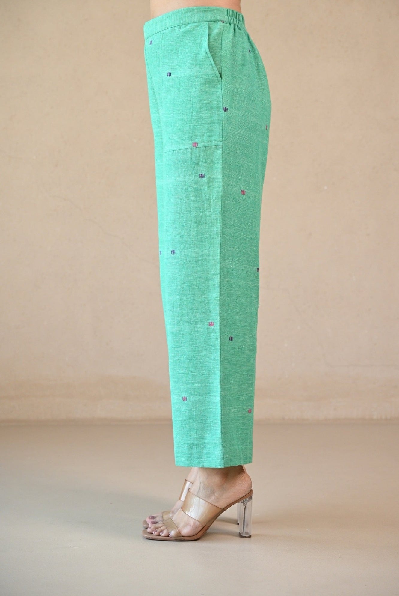Straight Cut Pant - Mint Green - CiceroniPantsRang by Rajvi
