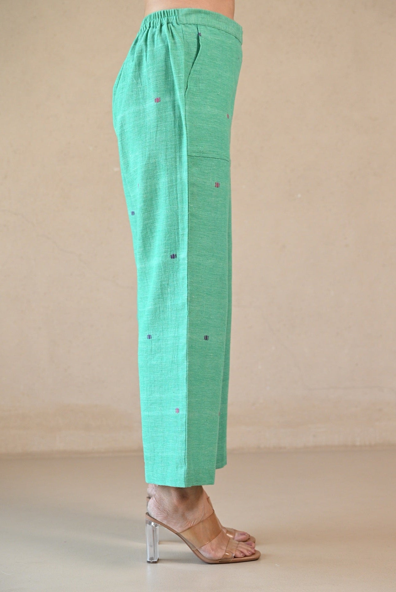 Straight Cut Pant - Mint Green - CiceroniPantsRang by Rajvi