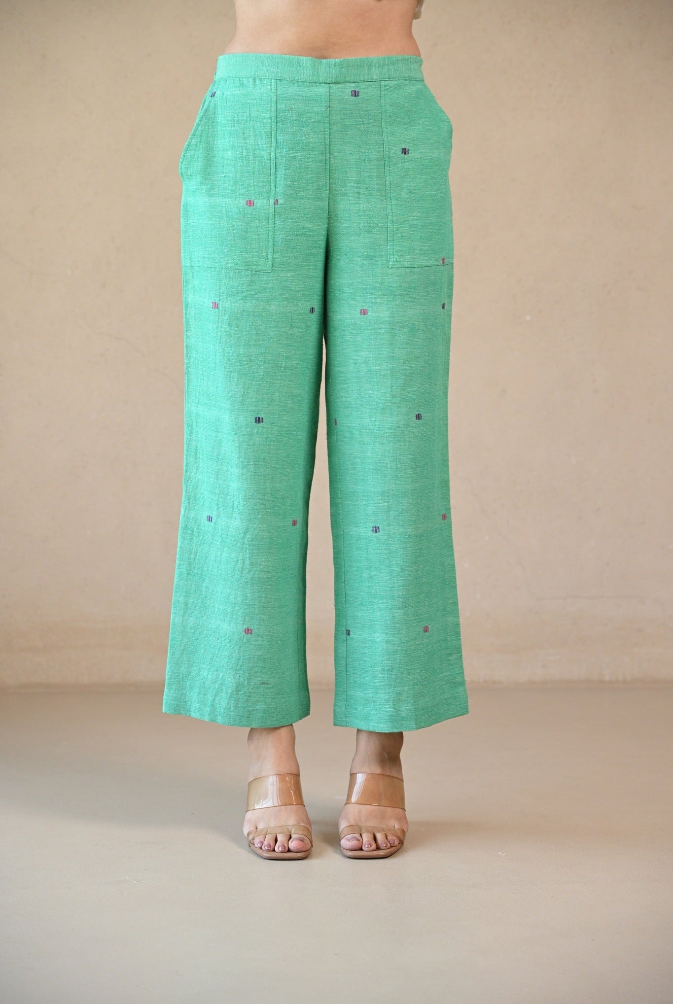 Straight Cut Pant - Mint Green - CiceroniPantsRang by Rajvi