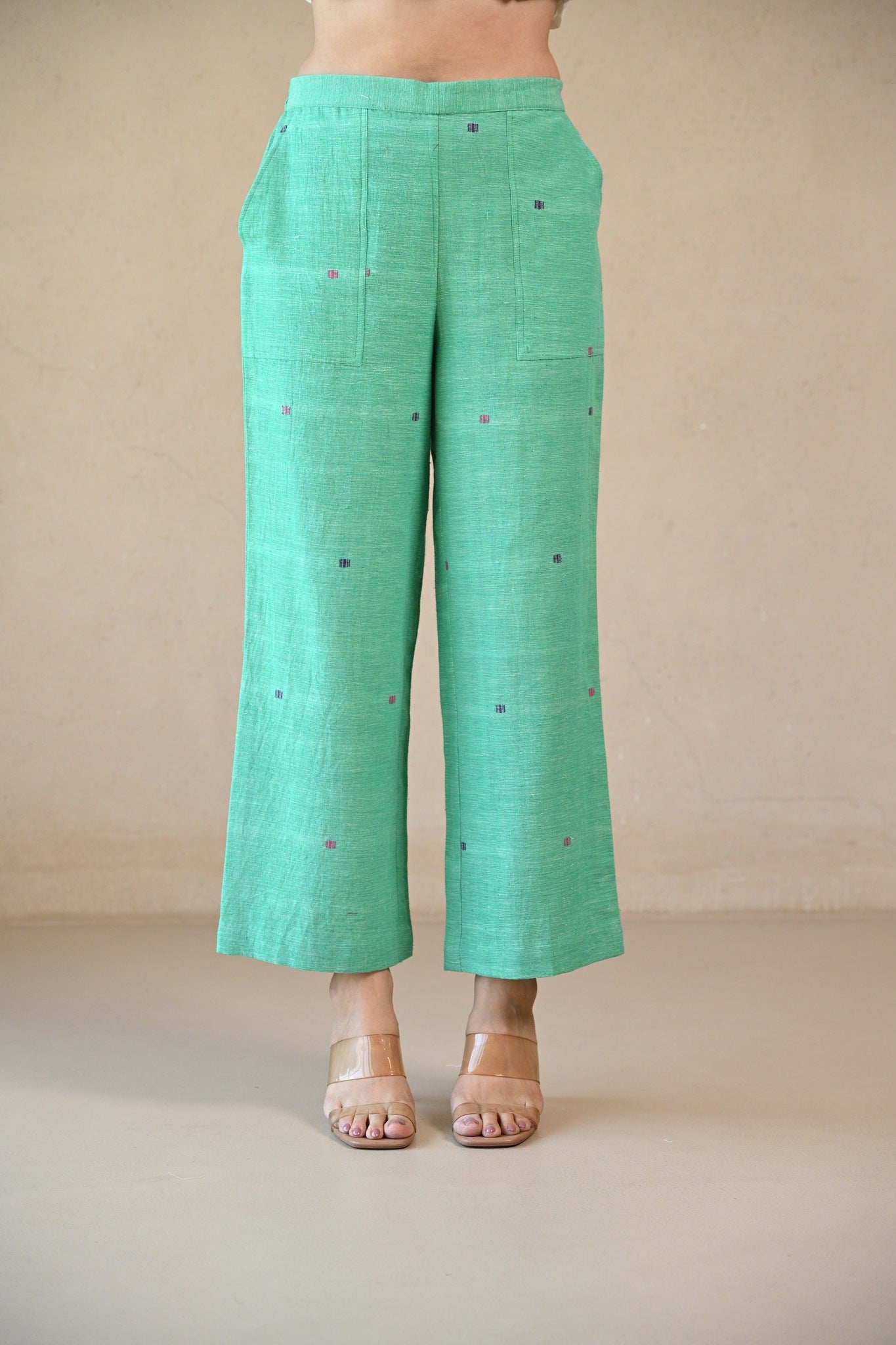 Straight Cut Pant - Mint Green - CiceroniPantsRang by Rajvi