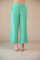 Straight Cut Pant - Mint Green - CiceroniPantsRang by Rajvi