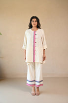 Straight Cut Pant - Natural White - CiceroniPantsRang by Rajvi