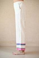 Straight Cut Pant - Natural White - CiceroniPantsRang by Rajvi