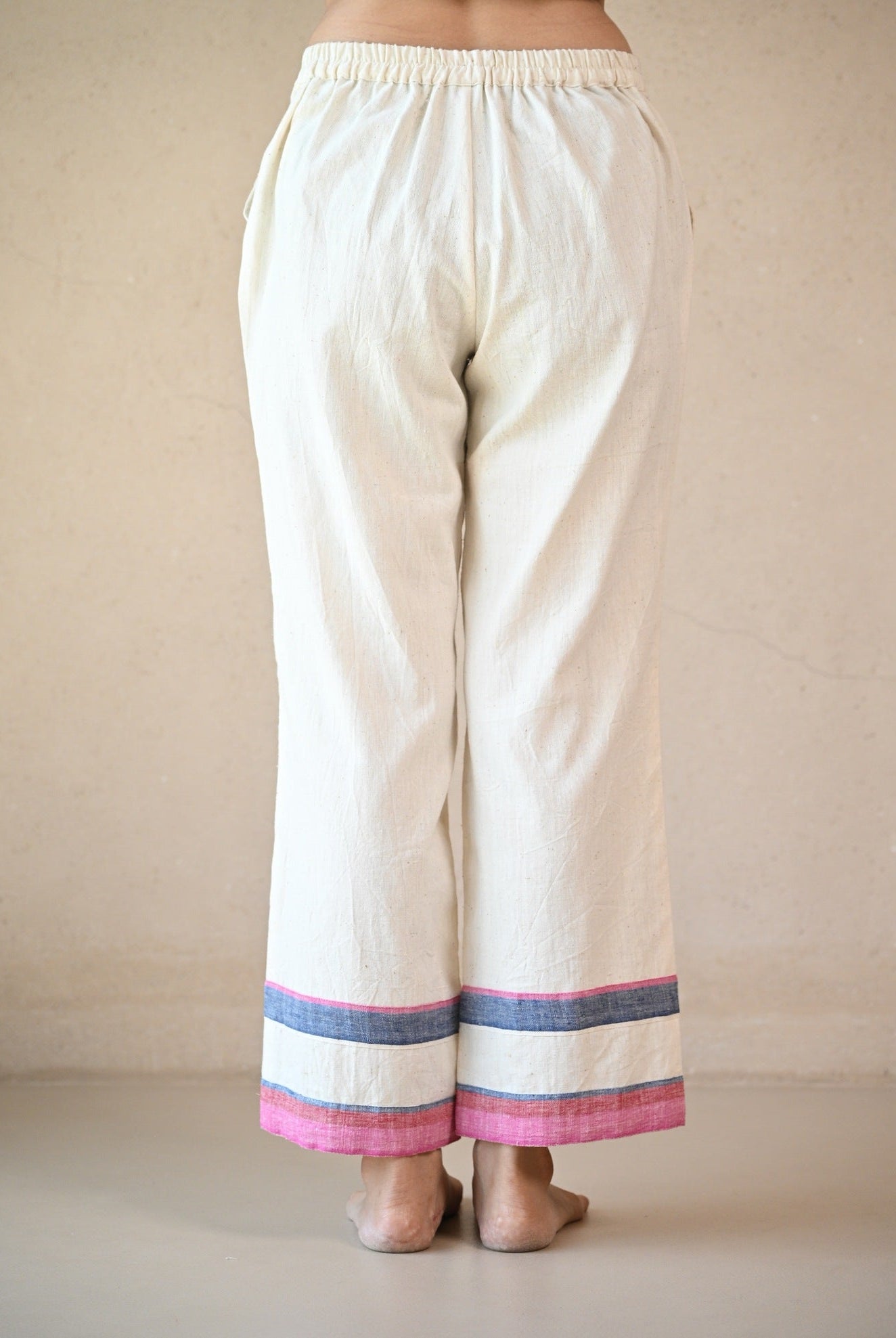 Straight Cut Pant - Natural White - CiceroniPantsRang by Rajvi