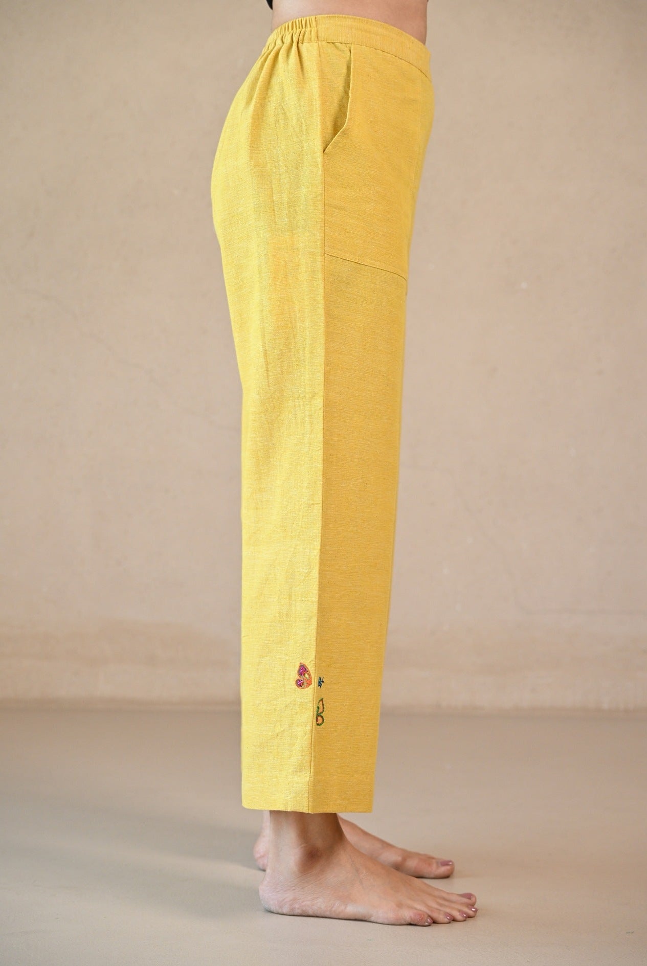 Straight Cut Pant - Sunny Yellow - CiceroniPantsRang by Rajvi