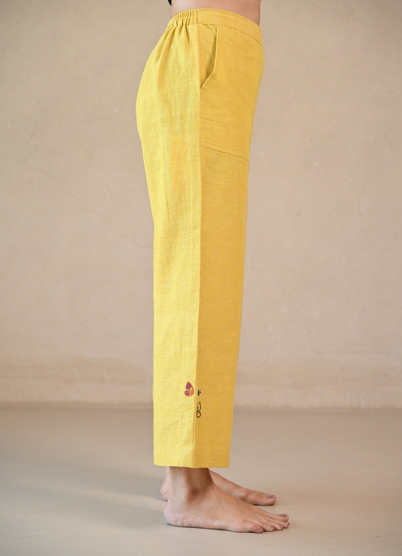 Straight Cut Pant - Sunny Yellow - CiceroniPantsRang by Rajvi