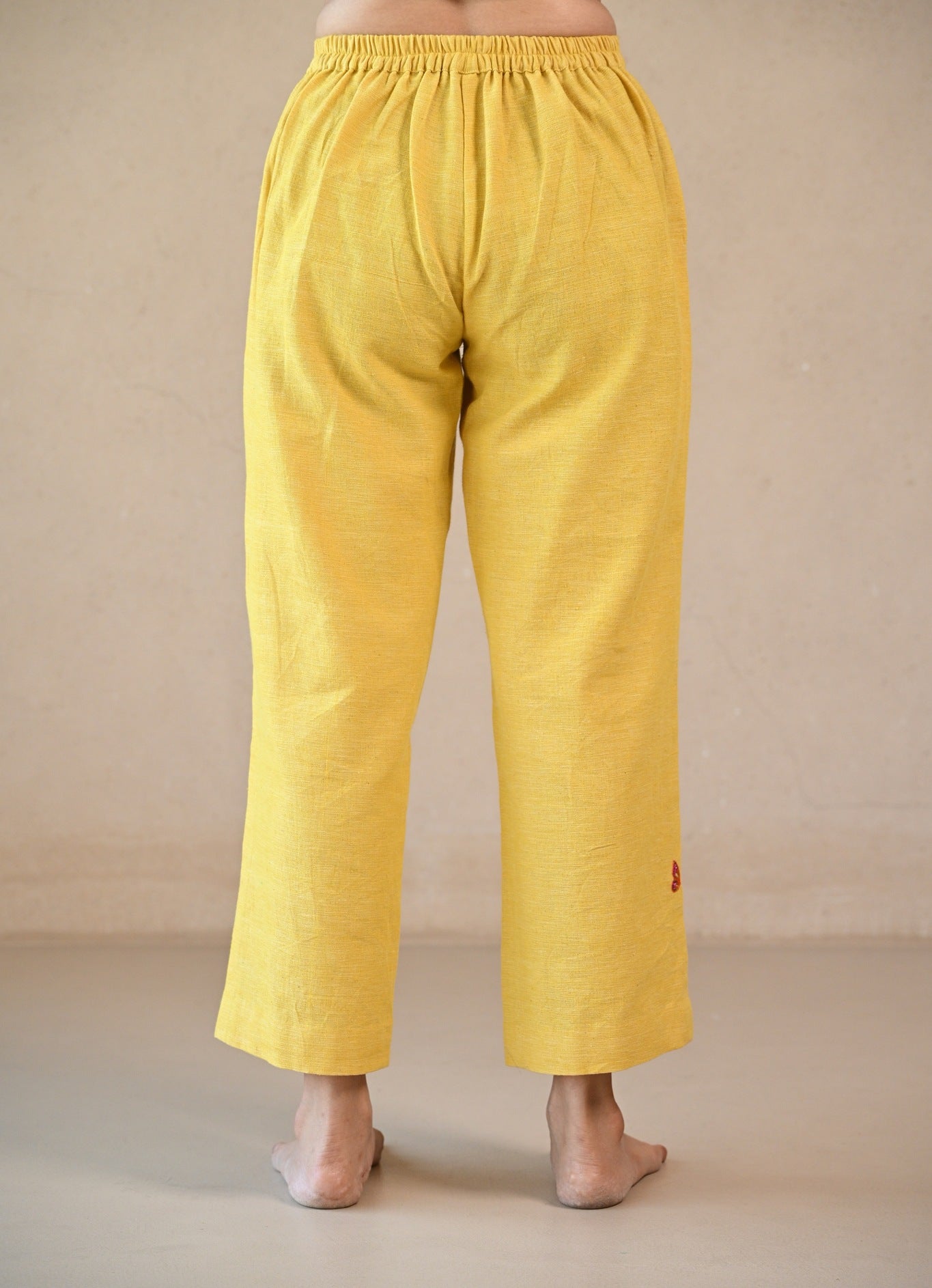 Straight Cut Pant - Sunny Yellow - CiceroniPantsRang by Rajvi