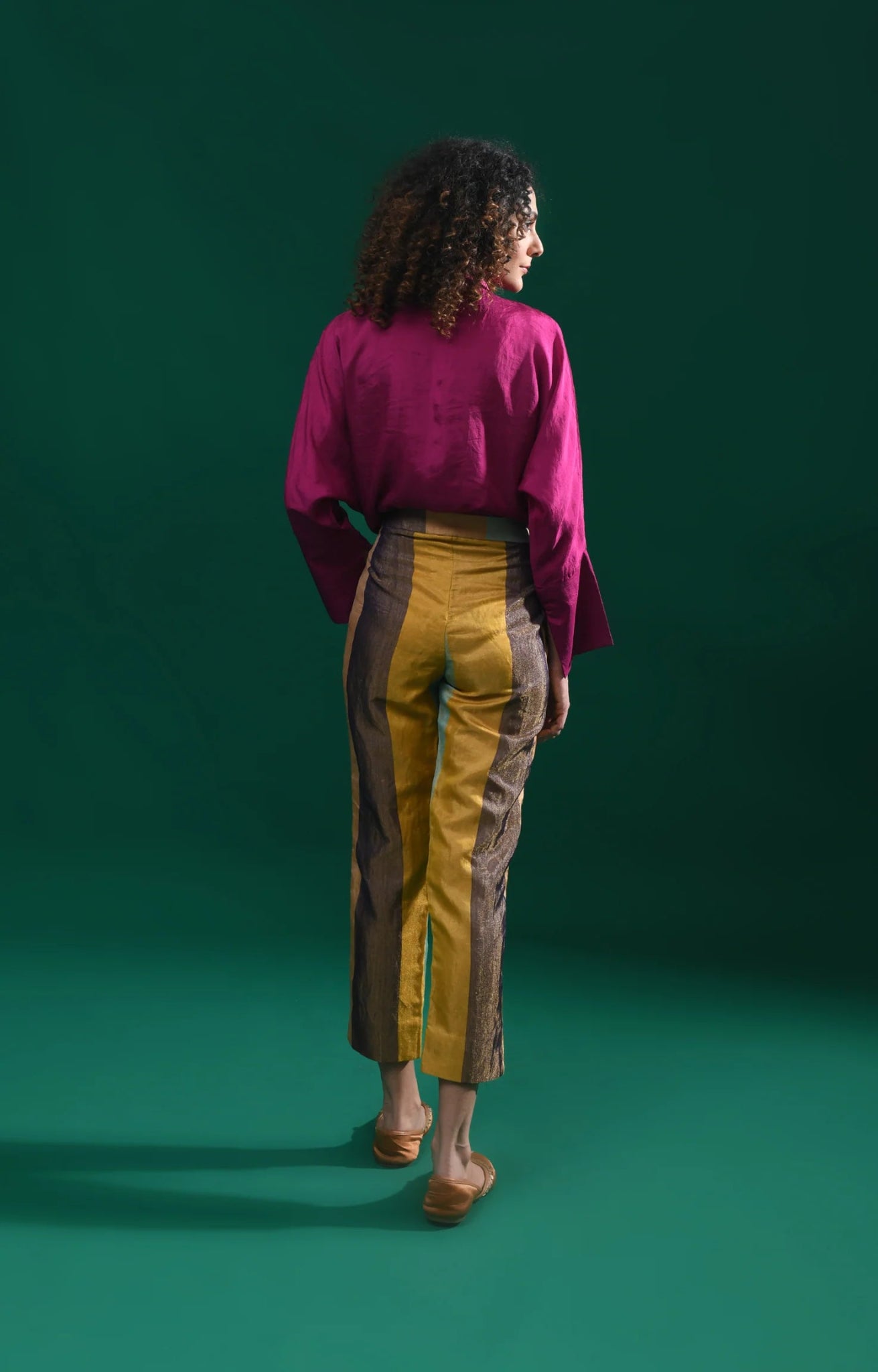 Straight Cut Tissue Trouser - Blue & More - CiceroniPantsHiranya