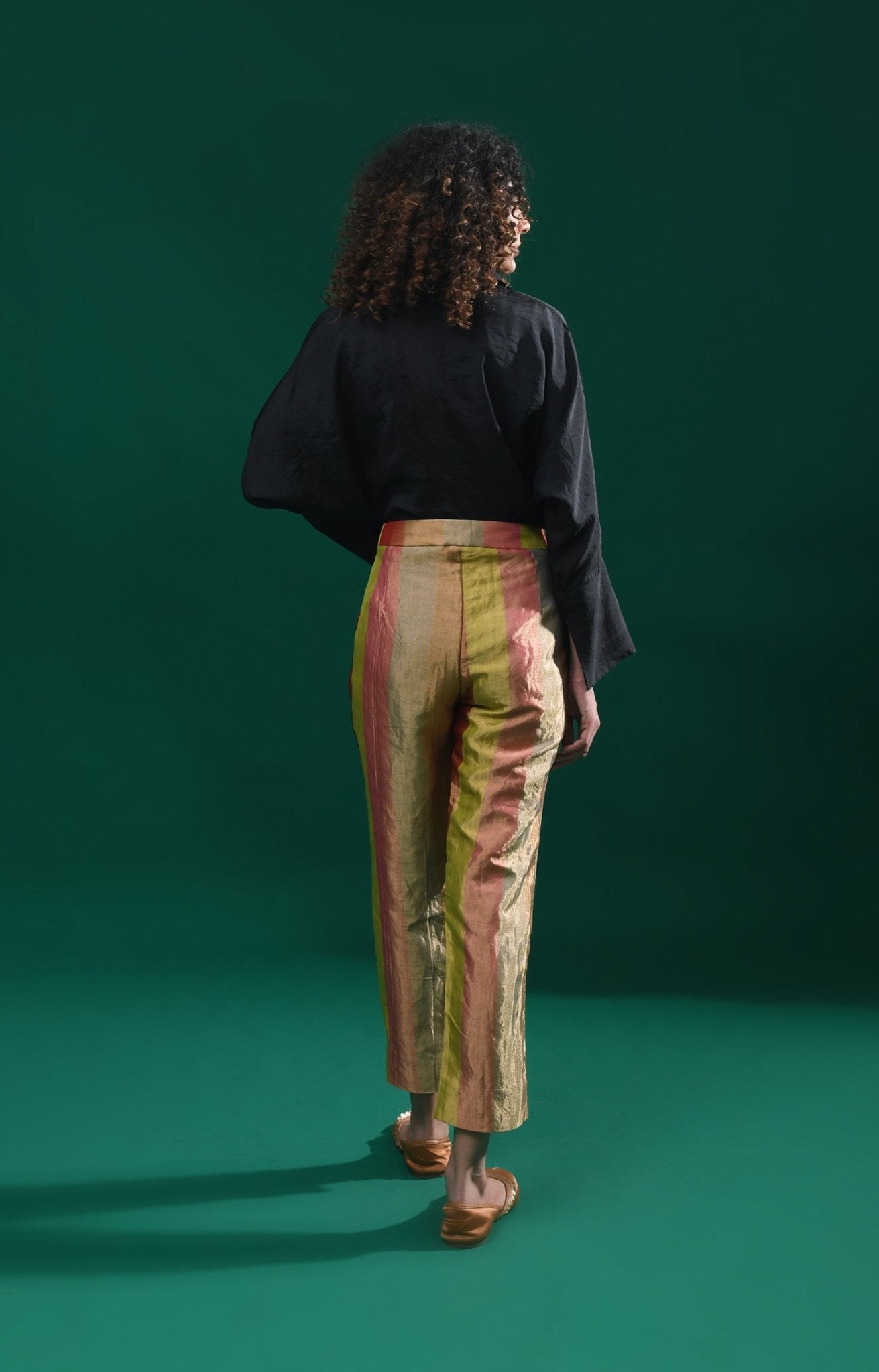 Straight Cut Tissue Trouser - Pink & More - CiceroniPantsHiranya