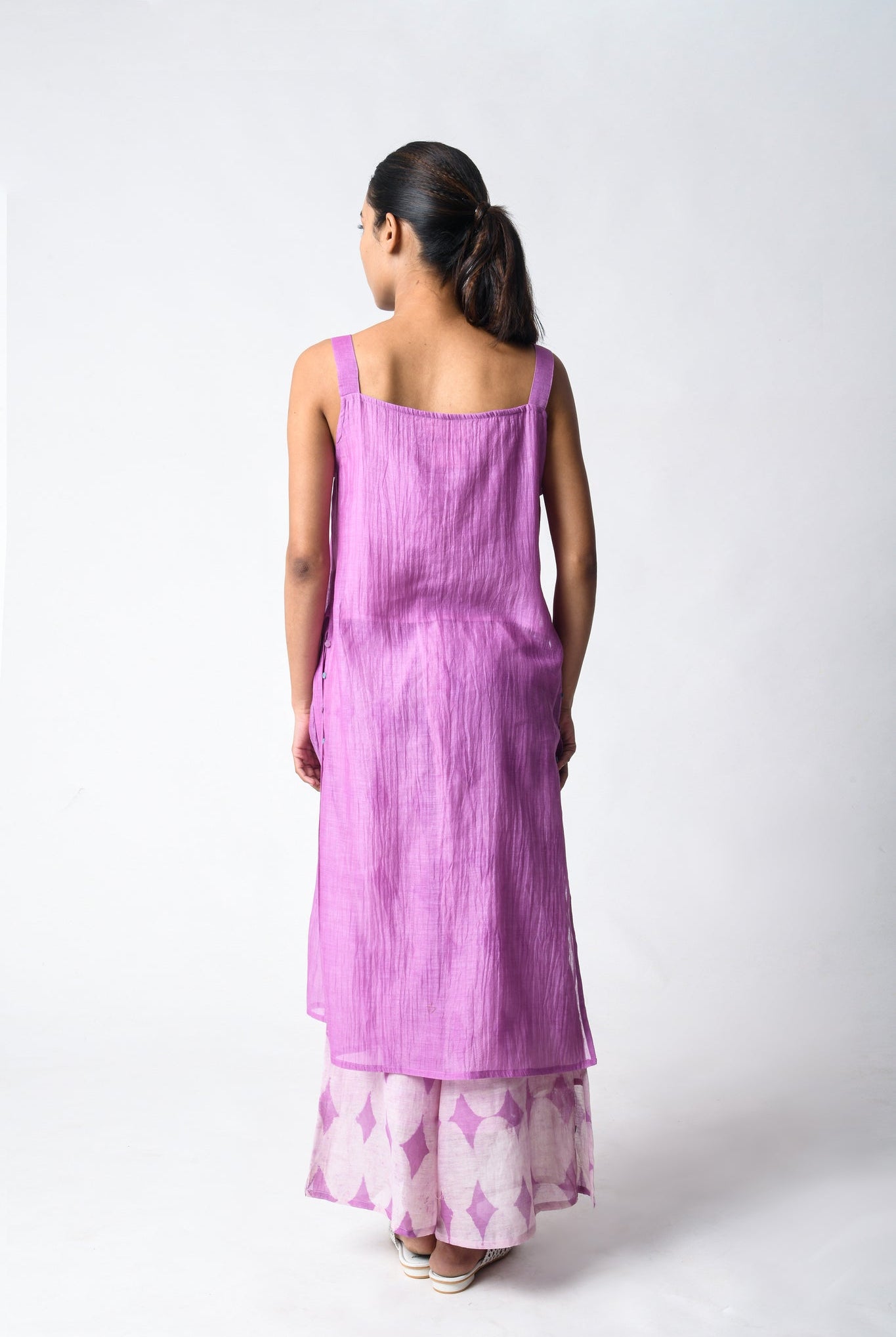 Strap Tunic Plum Co - ord Set - CiceroniKurta Set, Everyday WearJayati Goenka