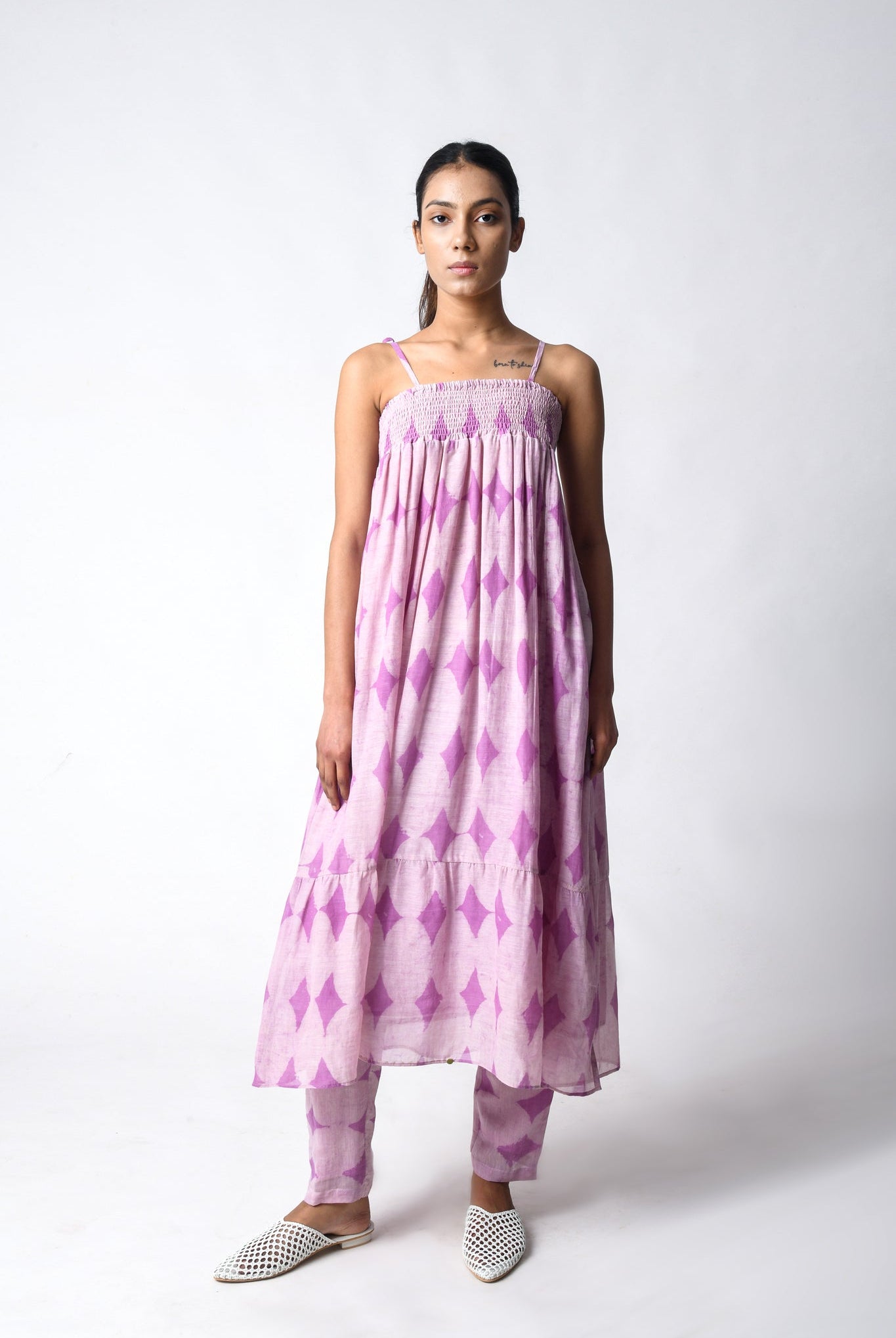 Strappy Plum Co - ord Set - CiceroniKurta Set, Everyday WearJayati Goenka