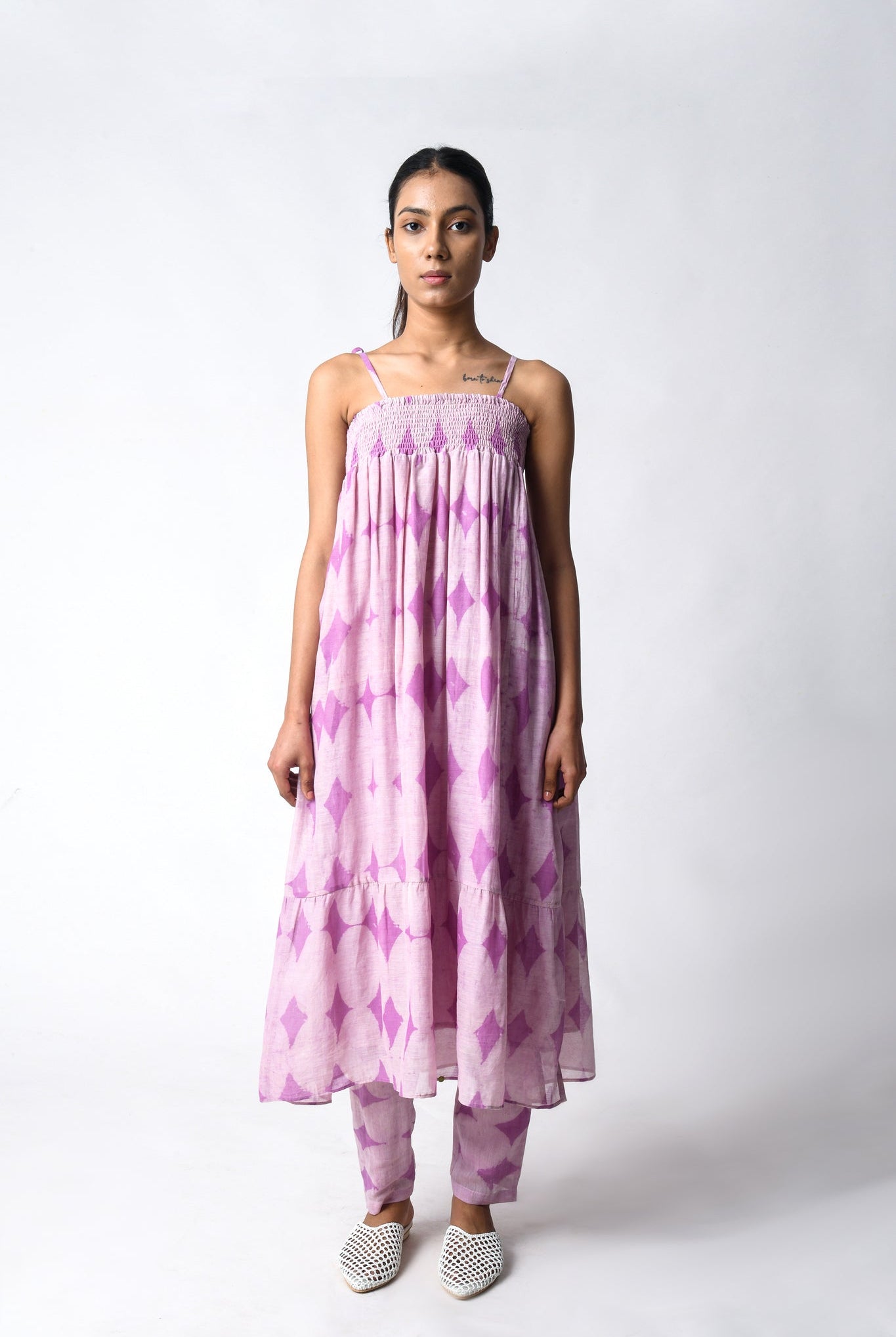 Strappy Plum Co - ord Set - CiceroniKurta Set, Everyday WearJayati Goenka